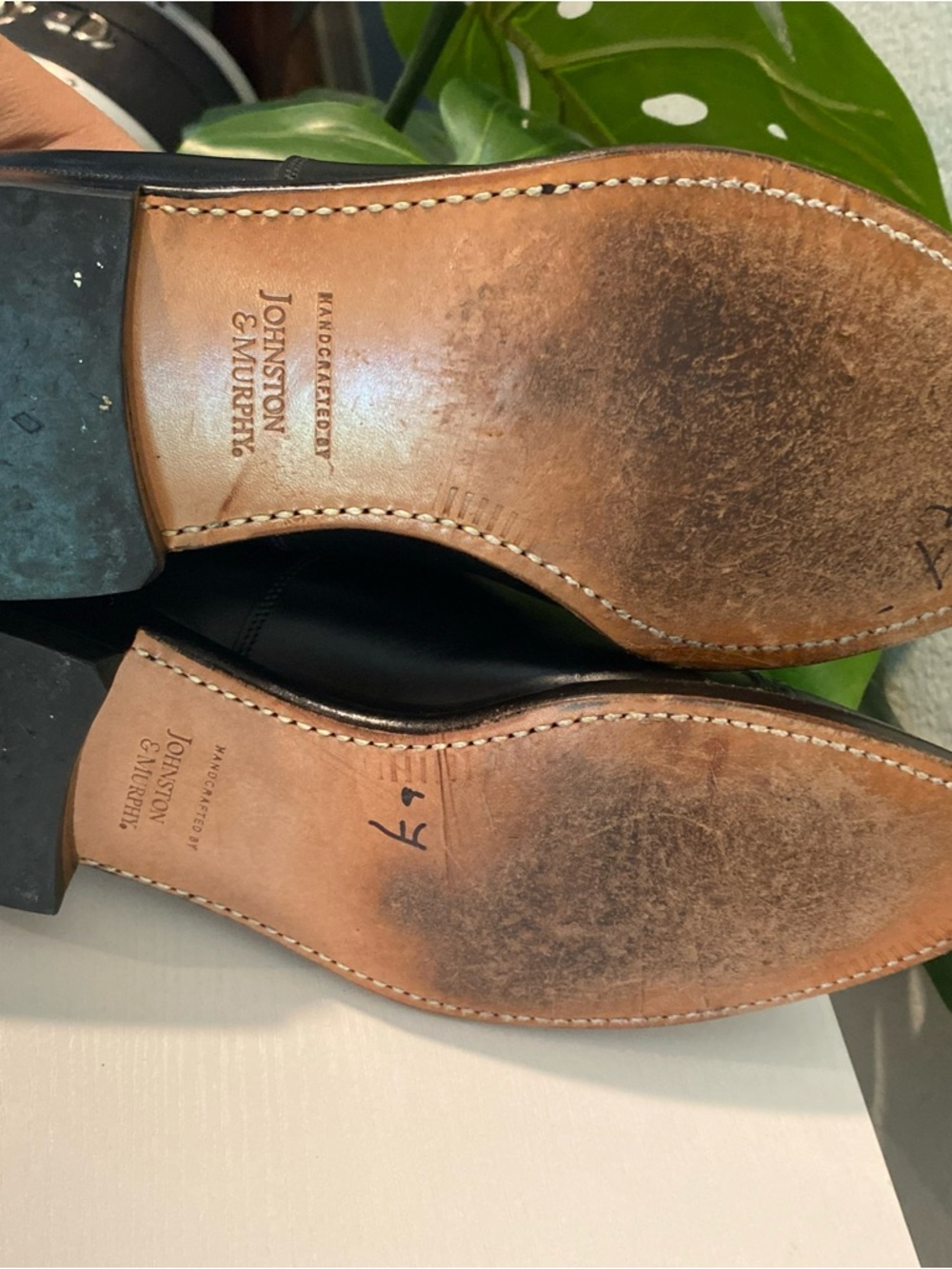 Johnston & Murphy cap toe oxford loafers black size 11 - Picture 8 of 9